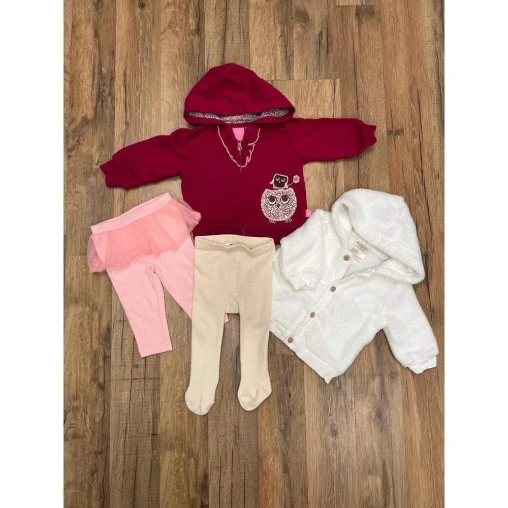 Baby Girl Clothing‎ Bundle 11pc | Size 0–6M | Bodysuits, Pants, Hoodies & More